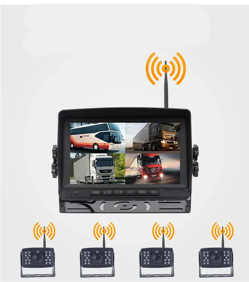 Digital Wireless Driving Recorder with 24V Reversing Camera