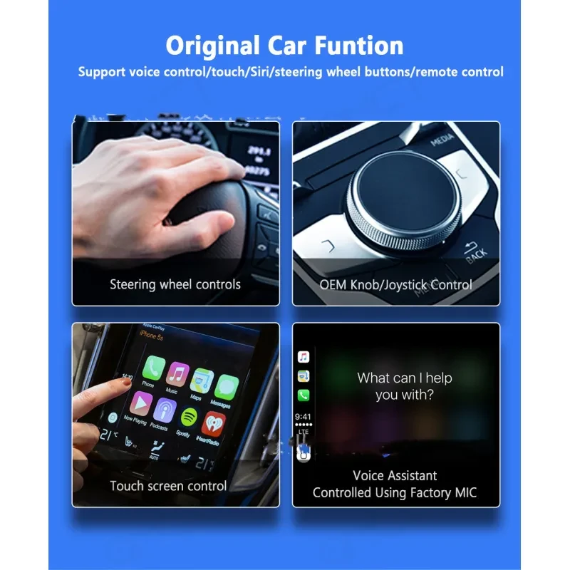 2-in-1 Smart Car Dongle – Wired to Wireless Vehicle Navigation