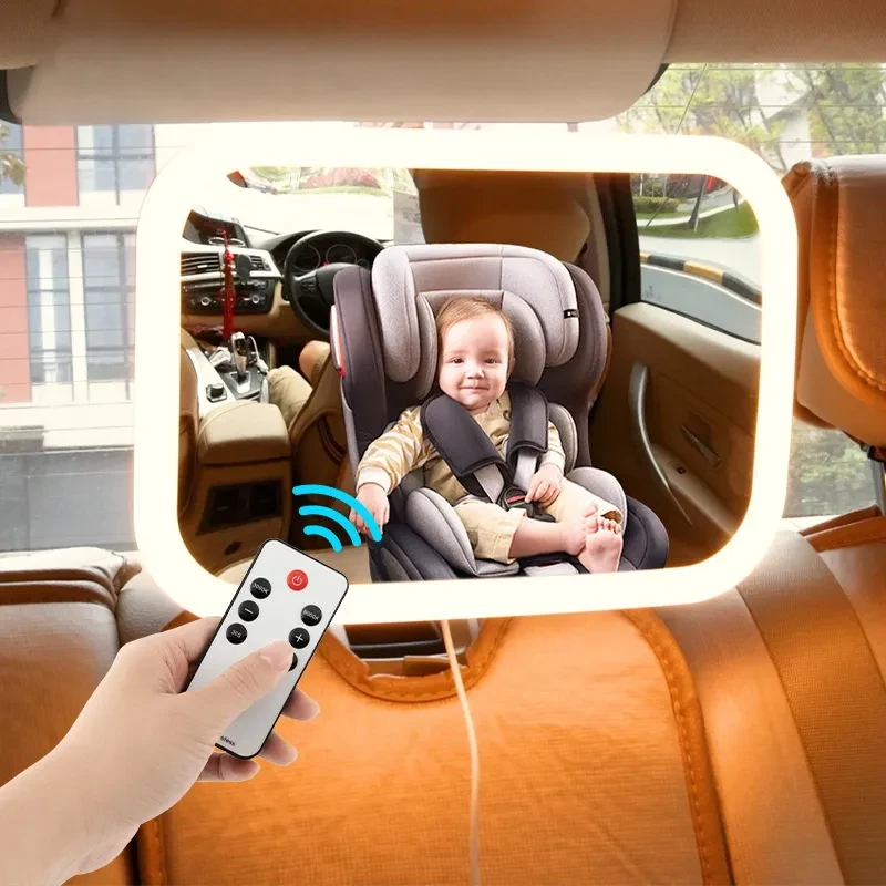 Voice Wake-up Car Rearview Mirror – Child Safety Sight Glass