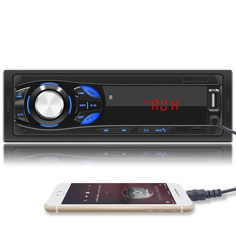 Single-Spindle Car MP3 Player – Bluetooth Stereo with LED Display