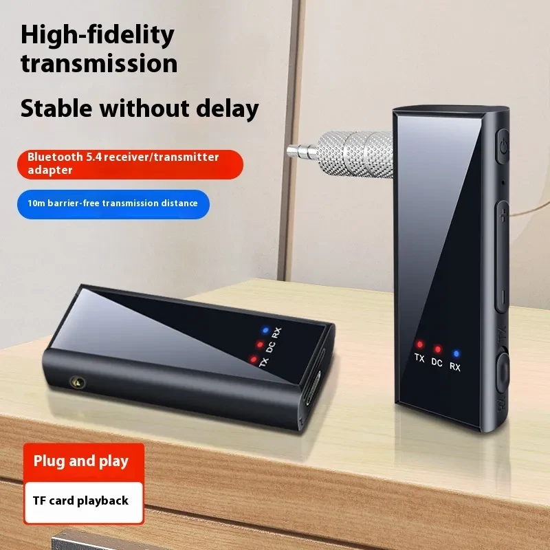 Bluetooth 5.4 Audio Adapter – 3.5mm Car Receiver & Transmitter