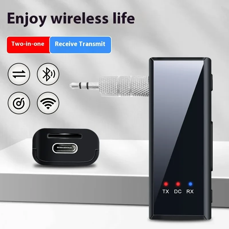 Bluetooth 5.4 Audio Adapter – 3.5mm Car Receiver & Transmitter