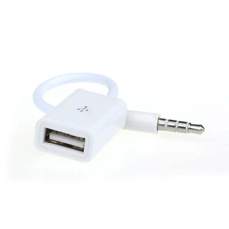 Car USB to AUX 3.5mm Audio Adapter Cable for CD Player