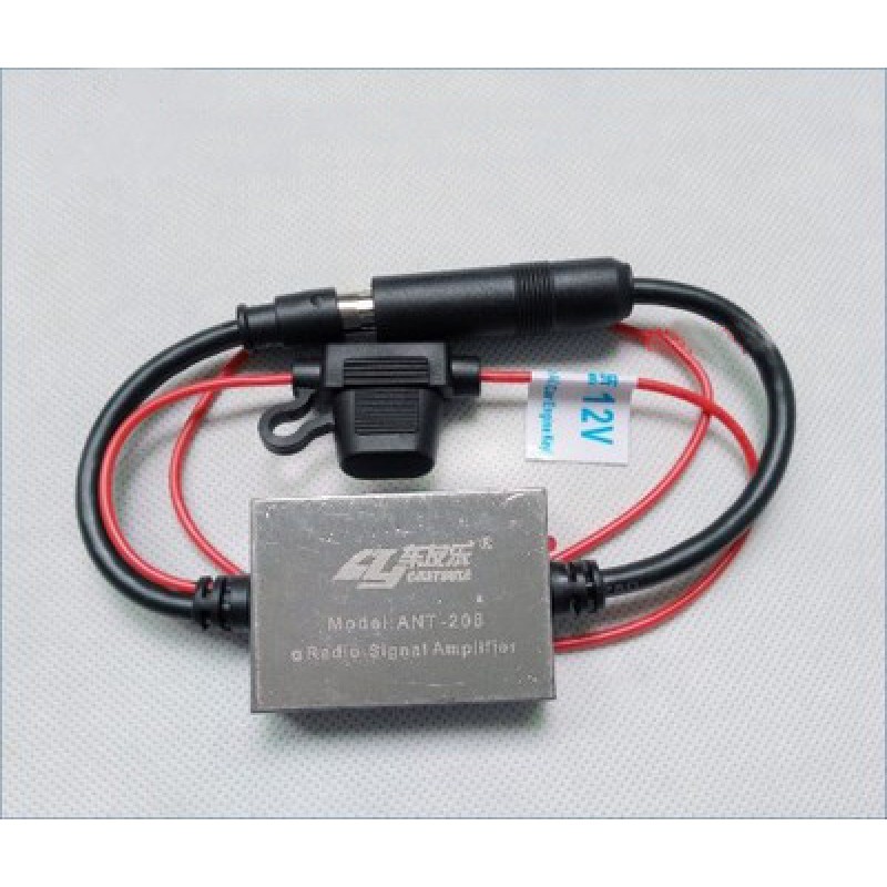 12V Car FM Radio Antenna Booster with Signal Amplifier