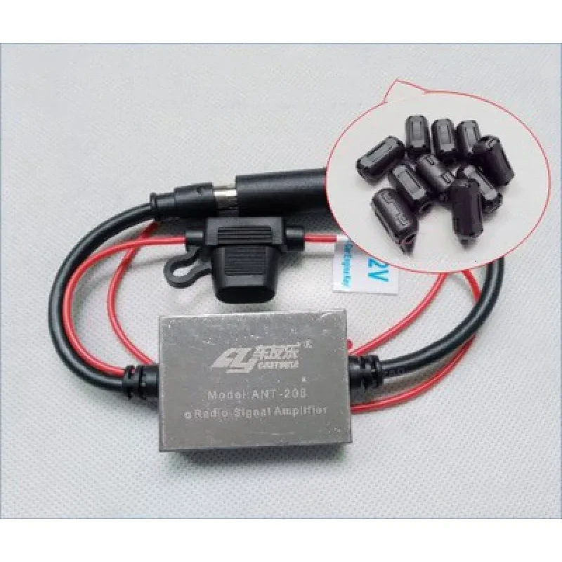12V Car FM Radio Antenna Booster with Signal Amplifier