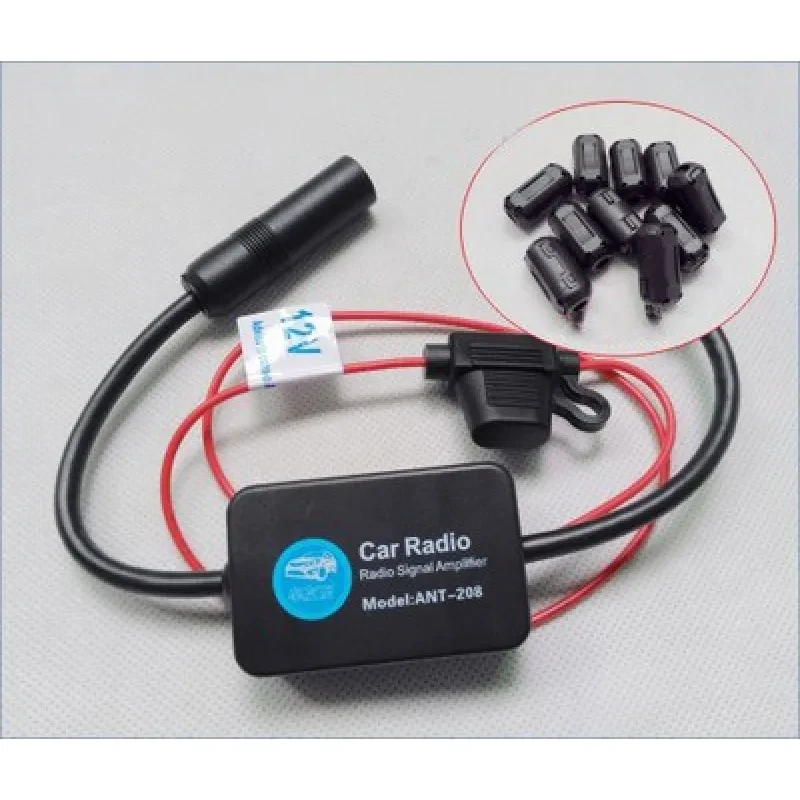 12V Car FM Radio Antenna Booster with Signal Amplifier