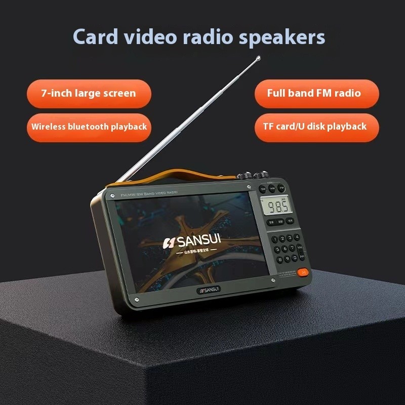 Bluetooth Radio with HD Video Player & Full Band Speaker