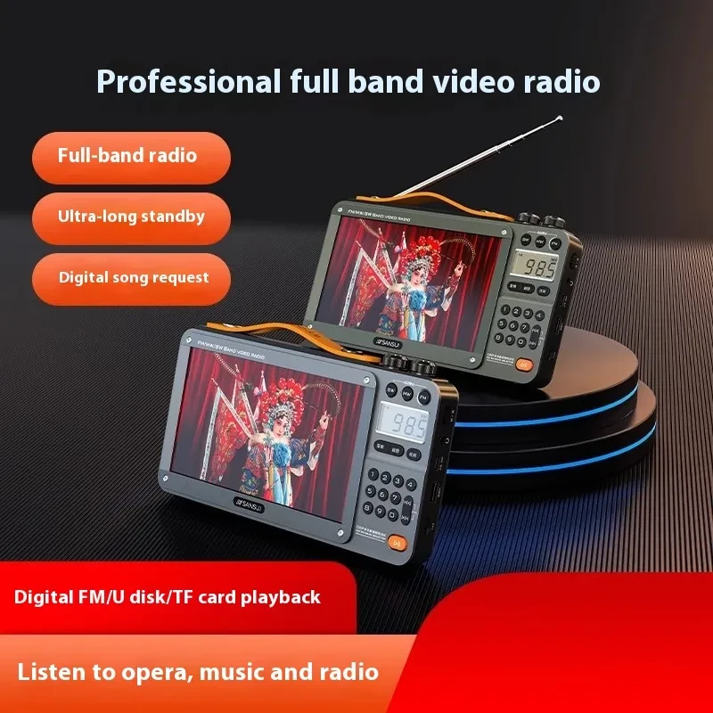 Bluetooth Radio with HD Video Player & Full Band Speaker