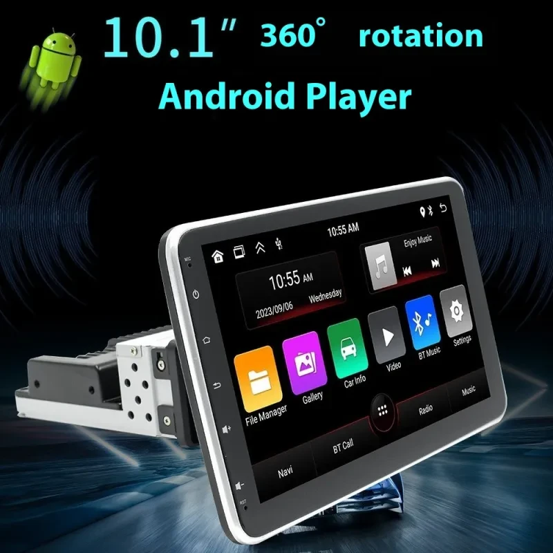 Android Car Multimedia Player with 360° Rotating Screen