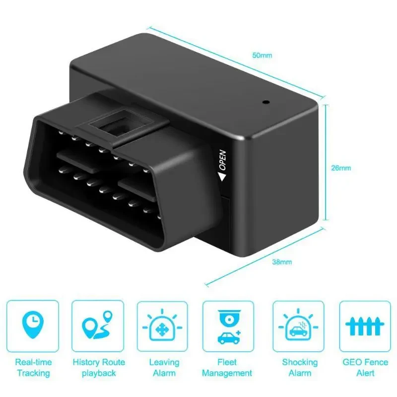 OBD GPS Locator with Beidou, Anti-Theft Alarms & Waterproof Design