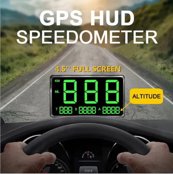 Full-Screen GPS Car Speedometer with Real-Time Overspeed Alerts