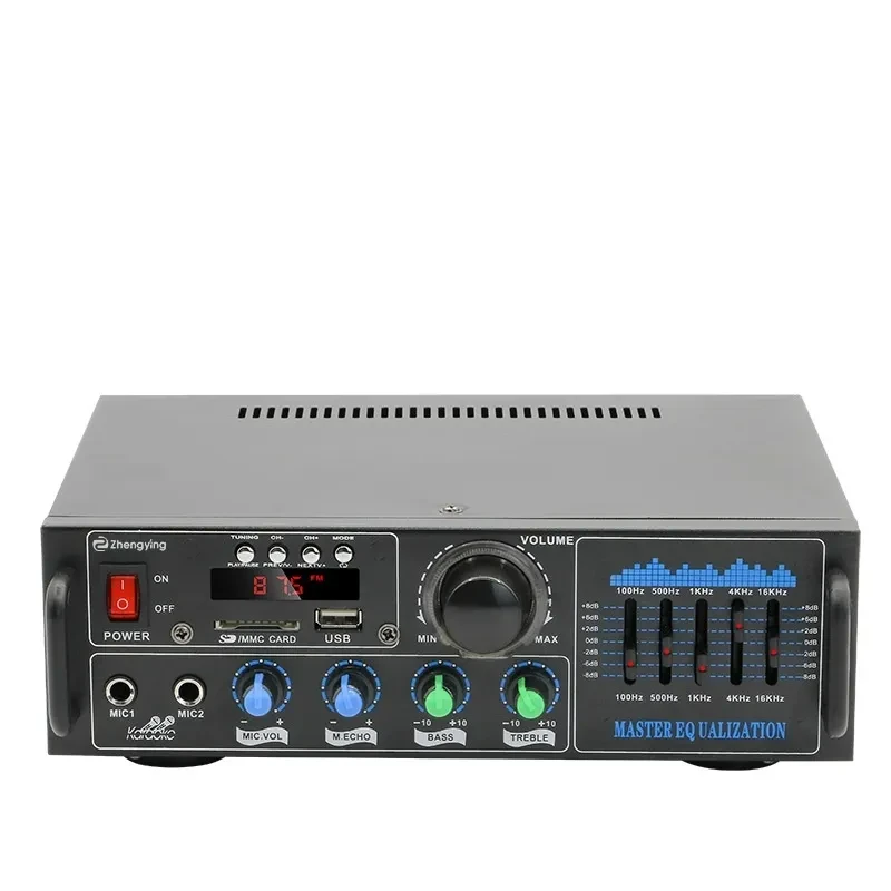 Bluetooth Karaoke Amplifier with USB Radio & 80W Audio System