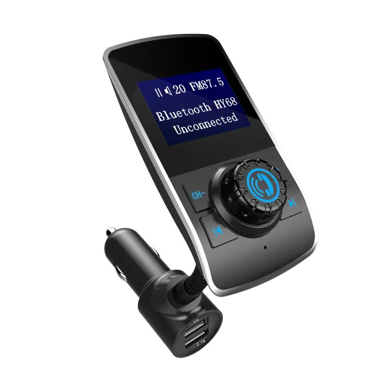OLED Screen Car Bluetooth Adapter β FM Music Transmitter & MP3 Player