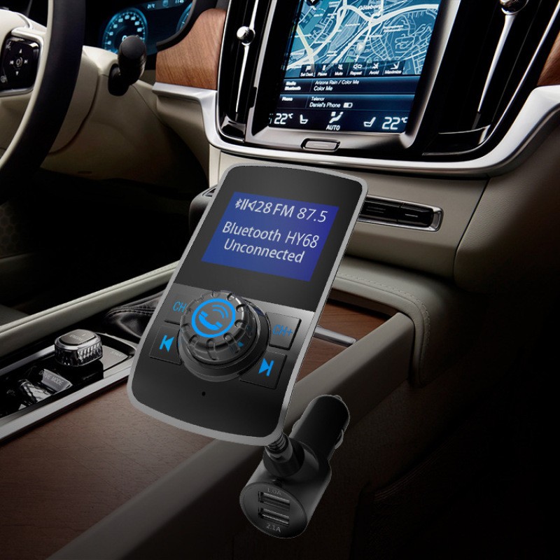 OLED Screen Car Bluetooth Adapter β FM Music Transmitter & MP3 Player
