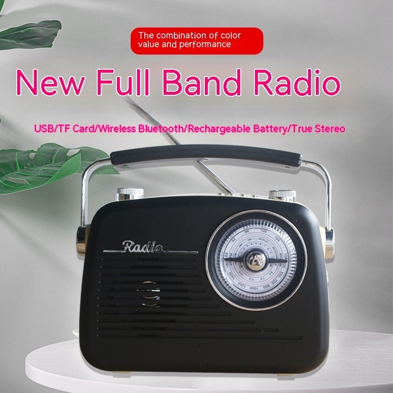 Portable Stereo Radio with Strong Signal and USB Speaker