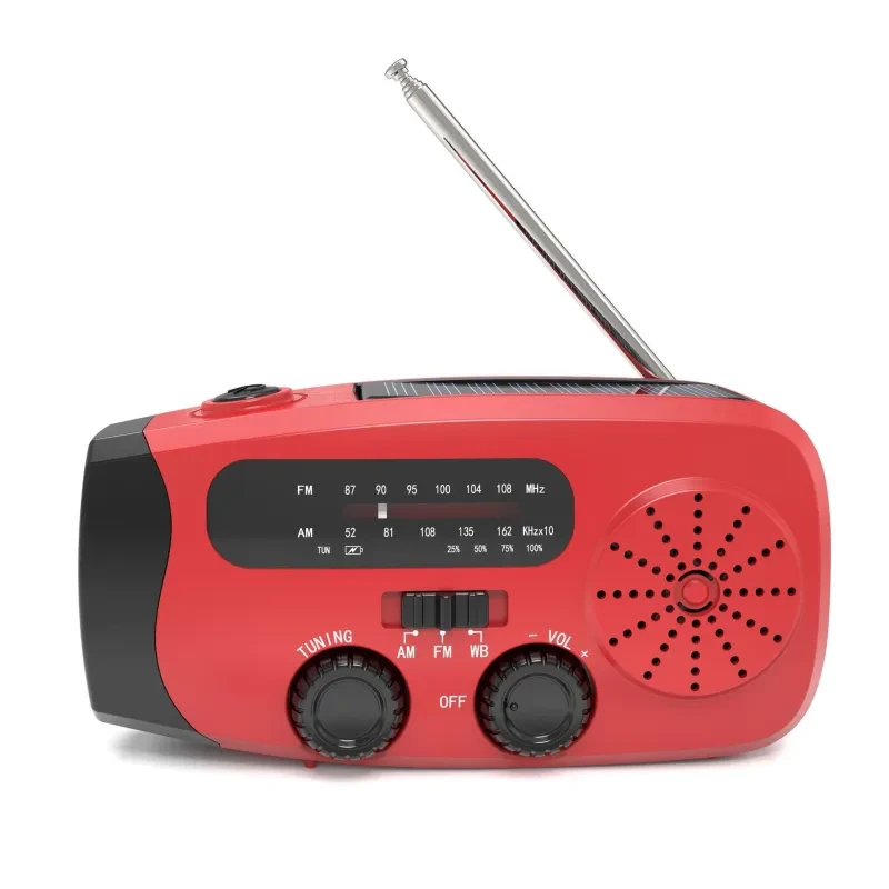 Survival Solar Emergency Radio with Speaker, USB & Weather Alert