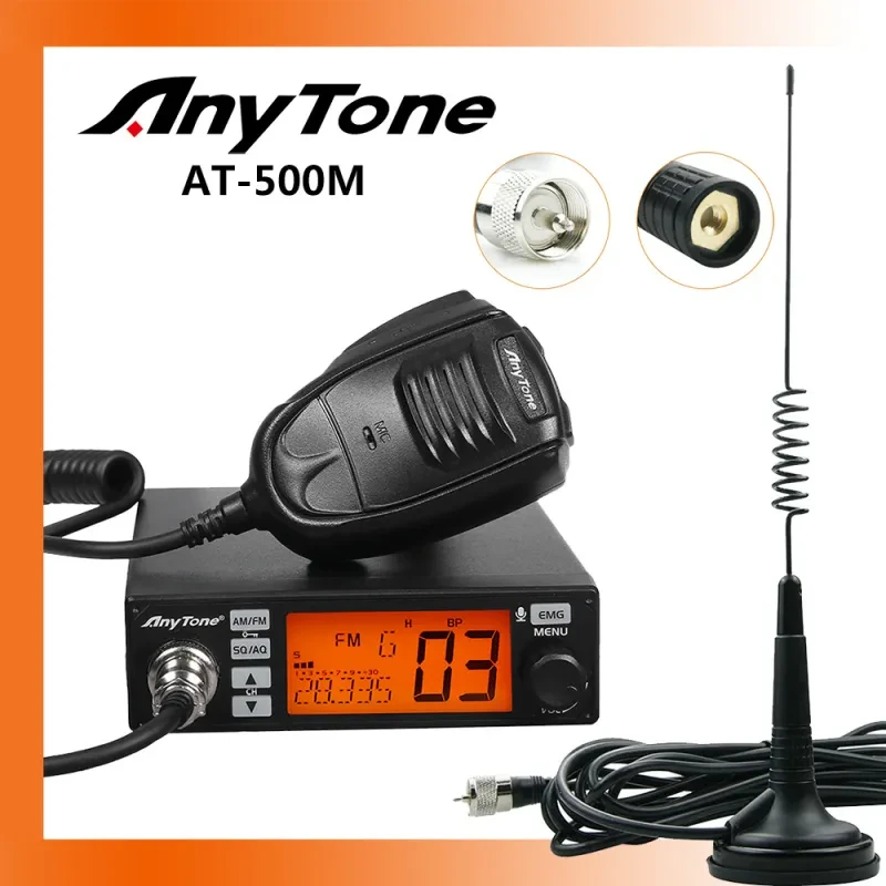 Anytone AT-500M CB Radio 27MHz AM/FM VOX for Truck Drivers