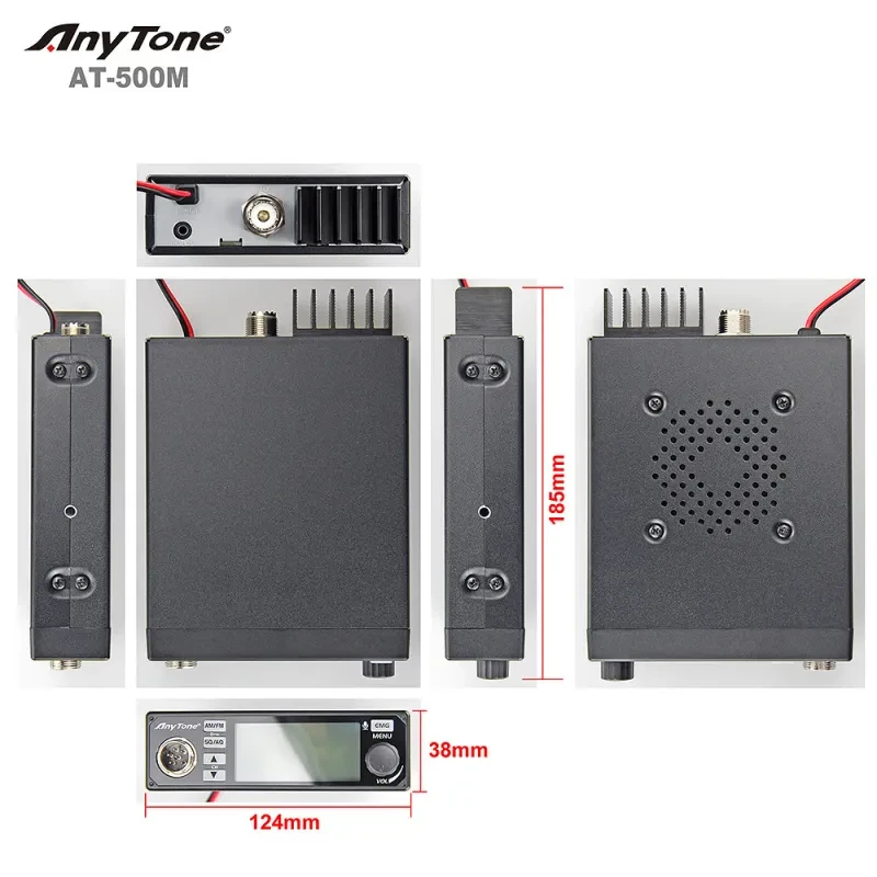 Anytone AT-500M CB Radio 27MHz AM/FM VOX for Truck Drivers