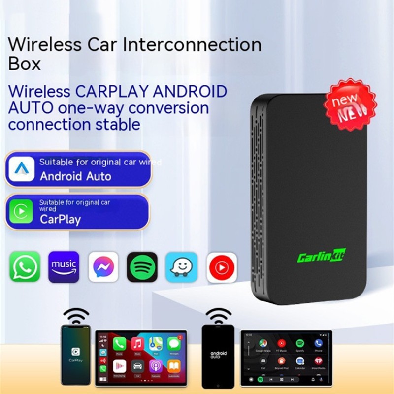 GarlnKit Car Audio & Video Box – Wired to Wireless Vehicle Adapter