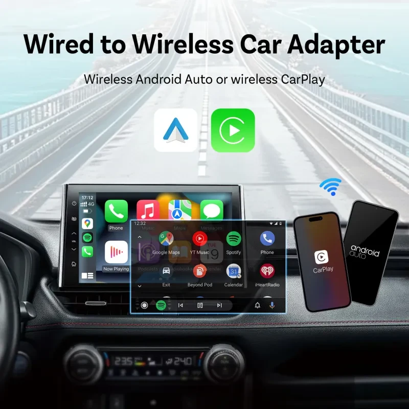 Smart Wireless CarPlay Dongle for Volvo XC60 2018-2025 β Plug & Play