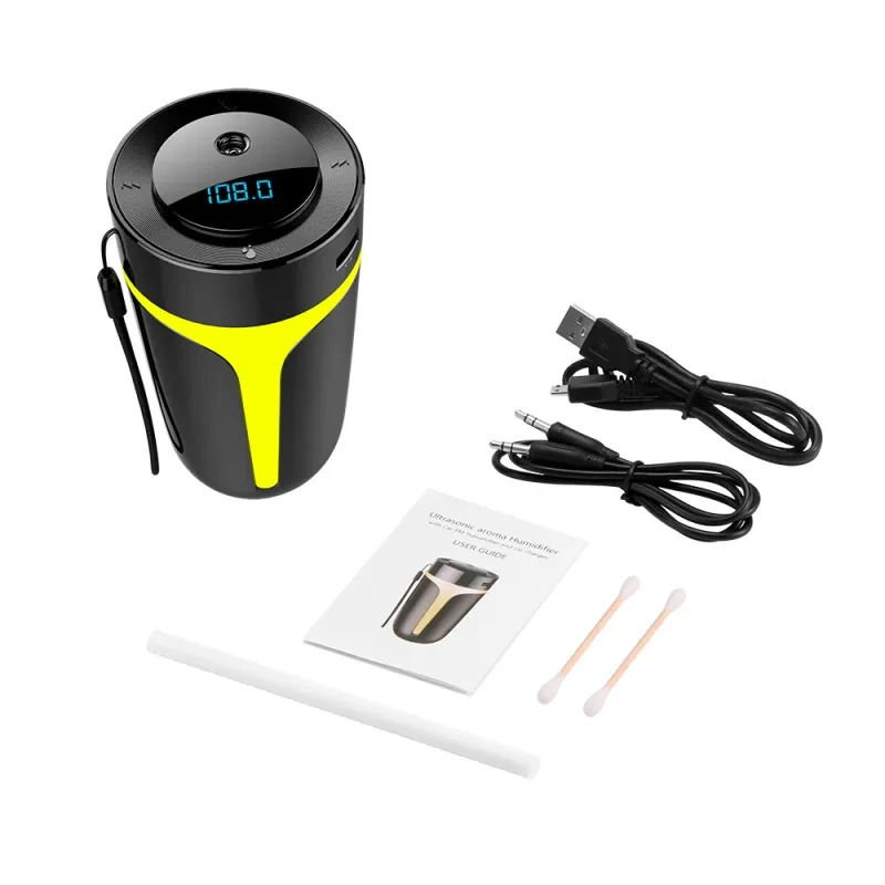 S10 Car Bluetooth Aroma Humidifier – MP3 Player & USB Charging