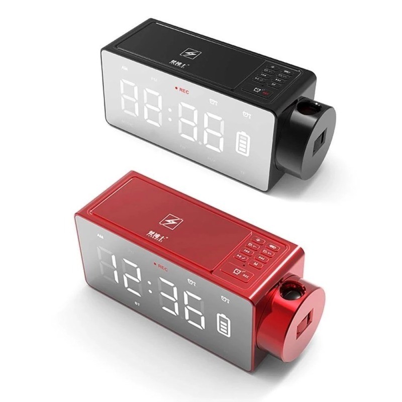 S91S Wireless Bluetooth Speaker Clock – 12H Playtime & Fast Charging
