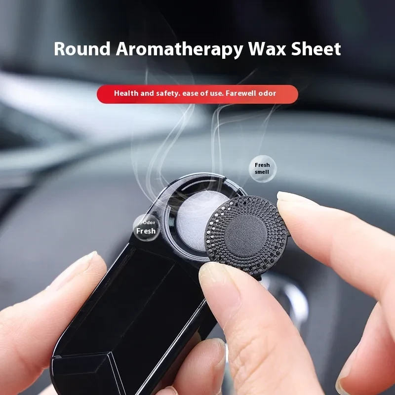 Car Solar Warning Light with Aromatherapy | LED Safety & Freshener