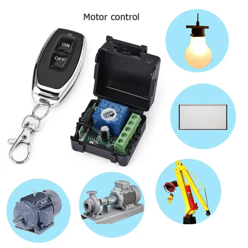 Single-Channel Wireless Relay Switch | DC 12V/24V Remote Control