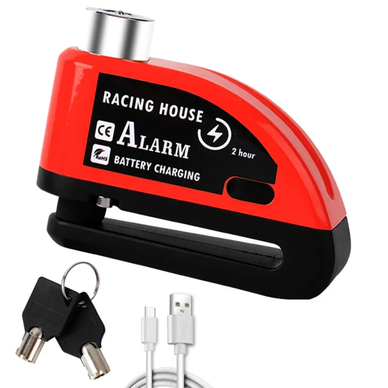 Metal Anti-Theft Disc Lock | Waterproof Alarm for Bikes, Scooters & E-Bikes