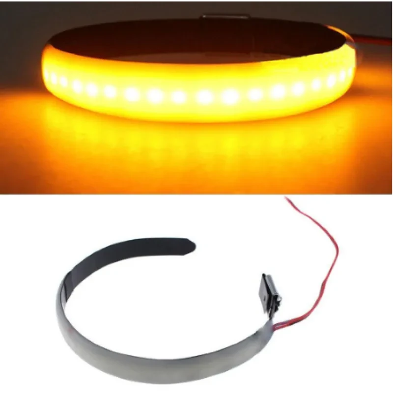 SpeedWave LED Fork Strip Light – Amber Motorcycle Shock Indicator
