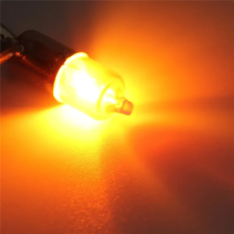 AmberGlow 12V Mini Bulbs – BA9S Base Quartz Motorcycle Light Set