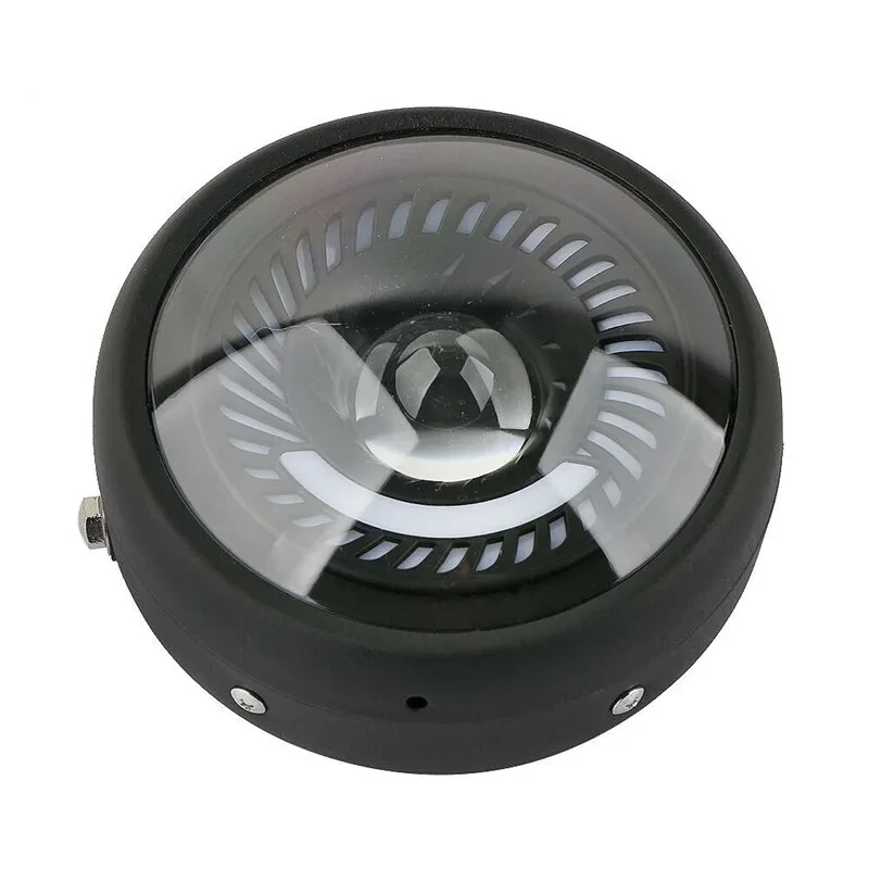 VintageBeam 6.5 InchSide Bracket LED Bike Headlamp – Classic Spiral Style