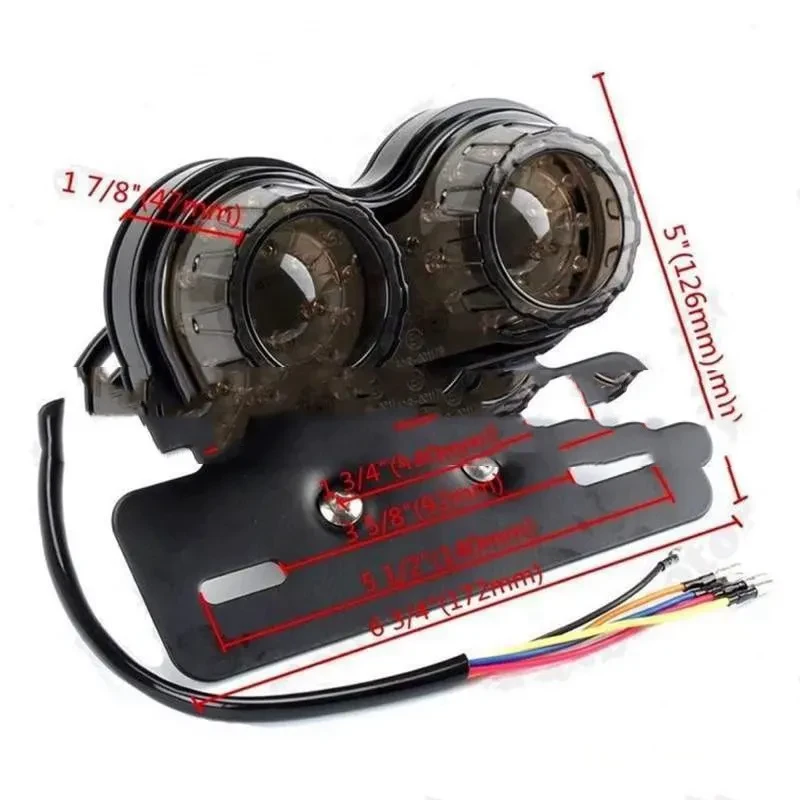 BlazePro LED Motorcycle Rear Light β Brake & Turn Signal Lamp