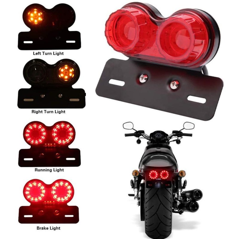 BlazePro LED Motorcycle Rear Light β Brake & Turn Signal Lamp