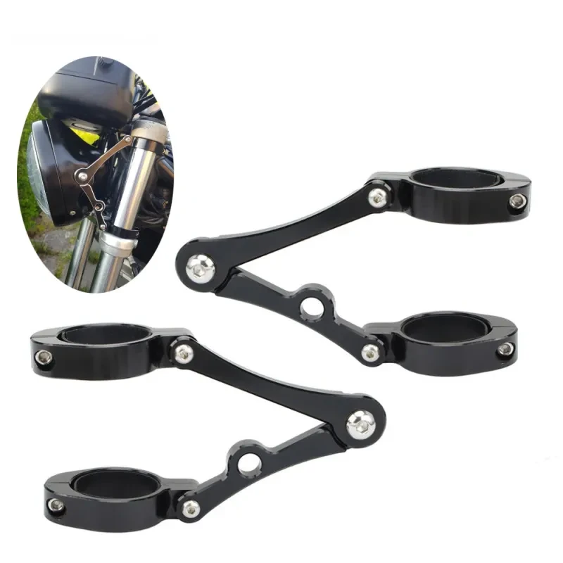 Universal Motorcycle Headlight Mount Bracket – 39/41mm Fork Clamp