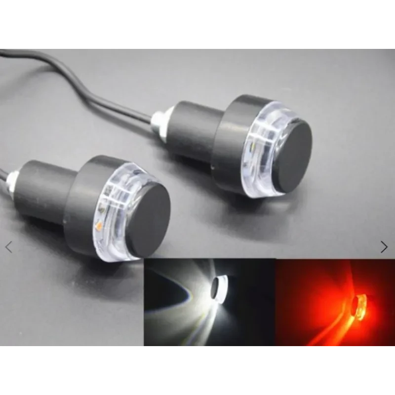 DualGlow 12LED Motorcycle Handle Turn Signal – Two-Color Indicator