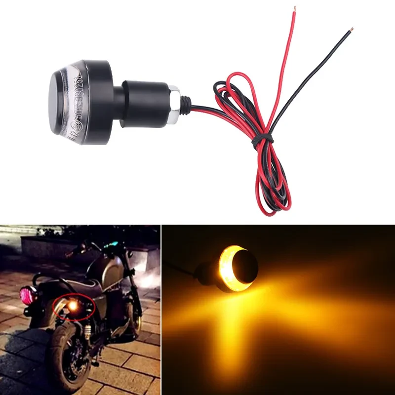 DualGlow 12LED Motorcycle Handle Turn Signal β Two-Color Indicator