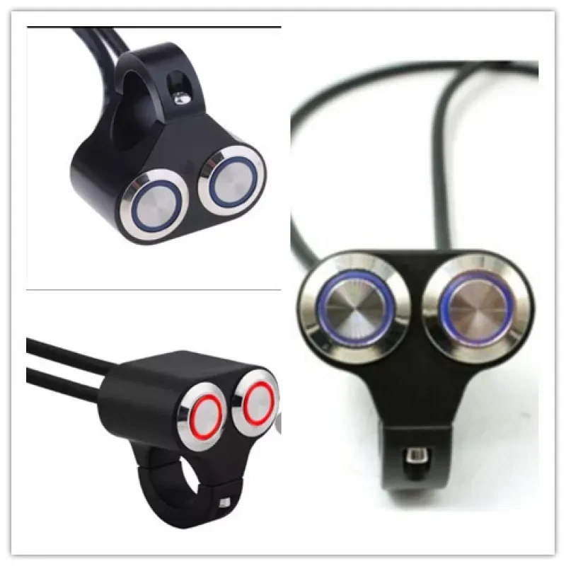 Multi-Mode Motorbike Lamp Button – Lock & Non-Lock Switch