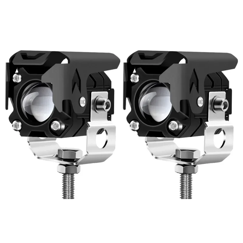 Amber/White Twin Glow Motorcycle Auxiliary Beam Lamp – 60W