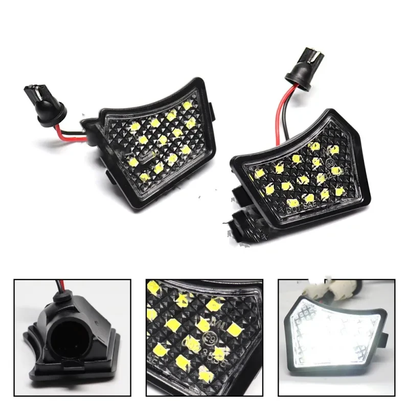 Volvo & Jaguar LED Under-Mirror Floor Lights | Crystal White