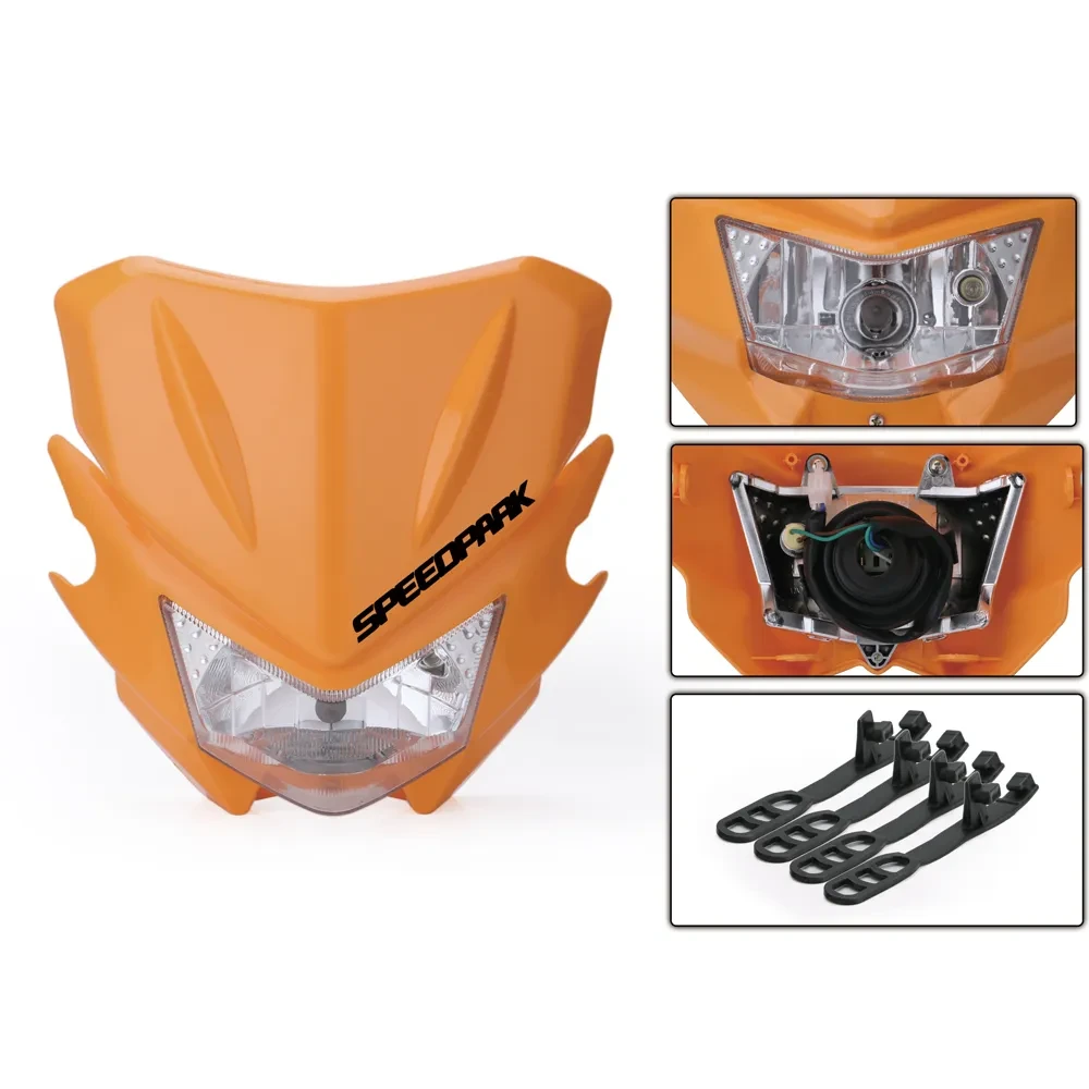SPEEDPARK Universal Dirt Bike Headlight | Motorcycle Fairing Lamp