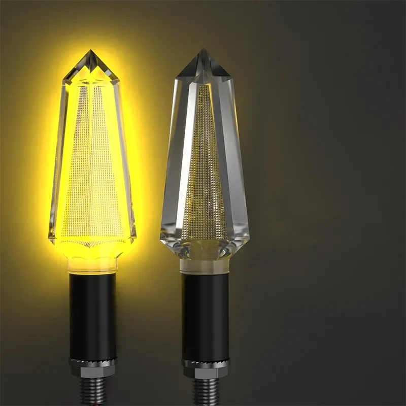 E-Scooter LED Indicator Lights – Red, Yellow & Blue Crystal Pair