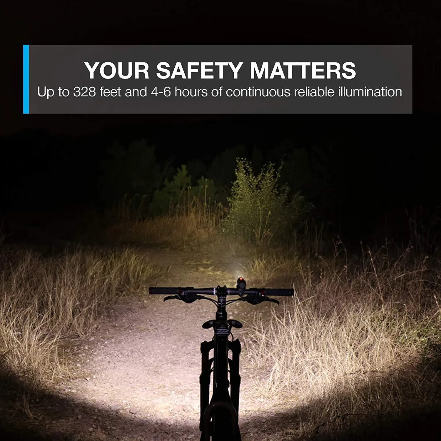 RoadGuard LED Bike Lights | Front & Rear Bicycle Safety Light Kit