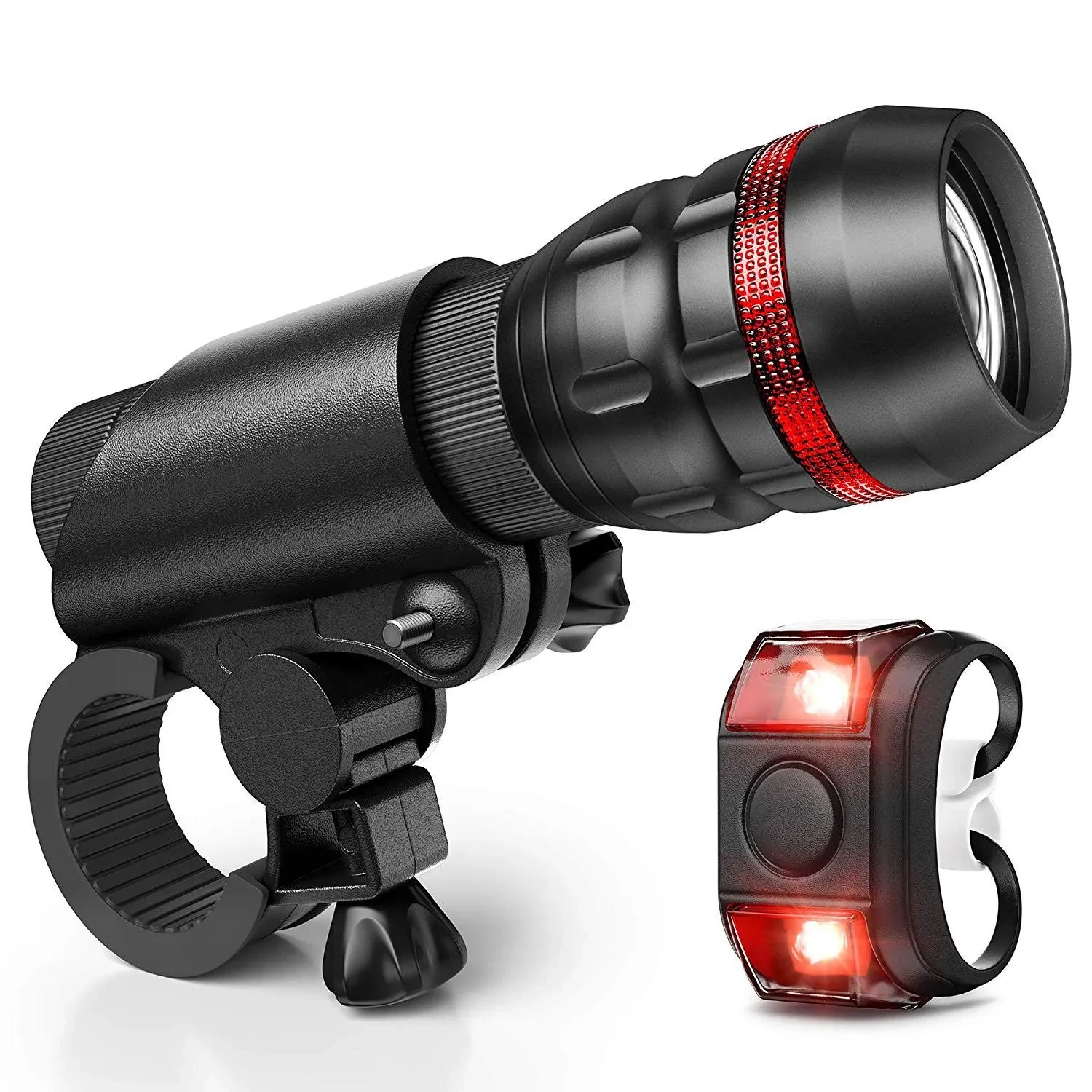 RoadGuard LED Bike Lights | Front & Rear Bicycle Safety Light Kit
