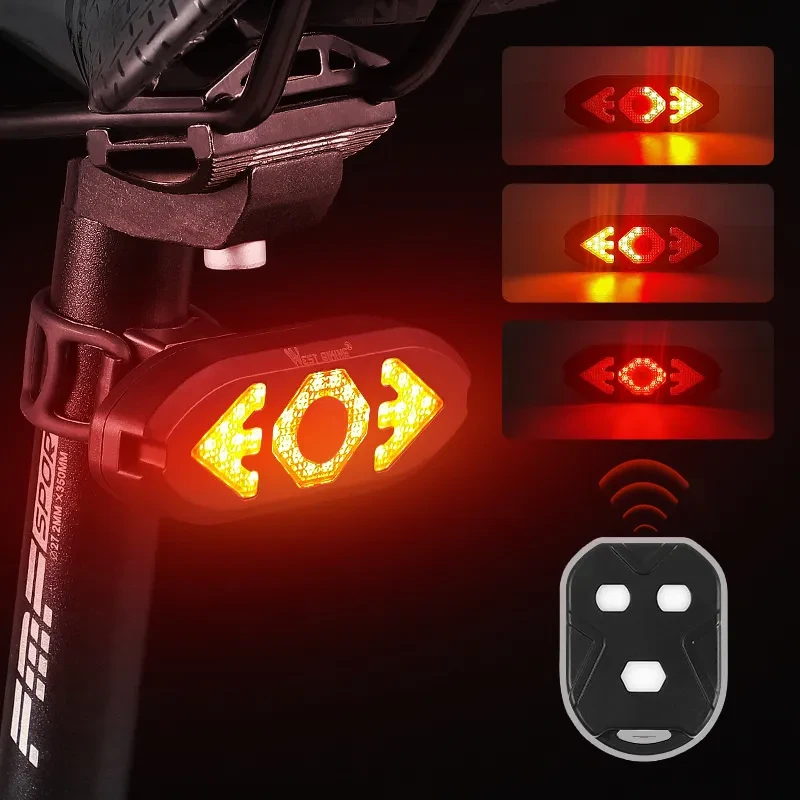 Remote-Control LED Bike Tail Light – Horn & Night Safety