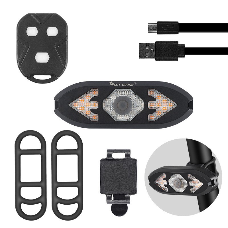 Remote-Control LED Bike Tail Light – Horn & Night Safety