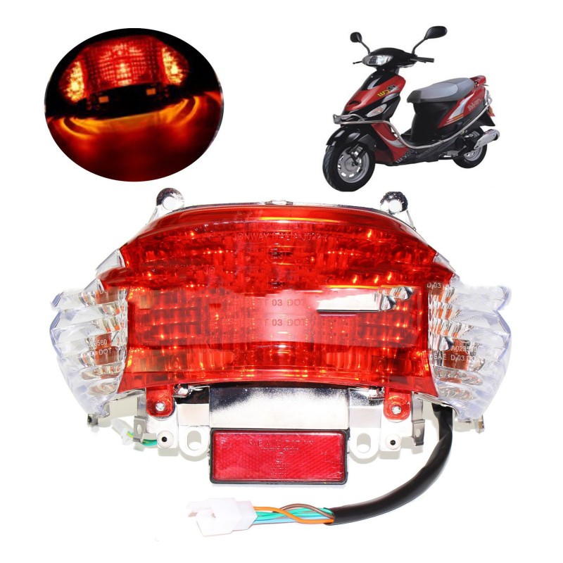 Guangyang 50 Motorcycle Tail Light – Rear Turn Signal LED Lamp