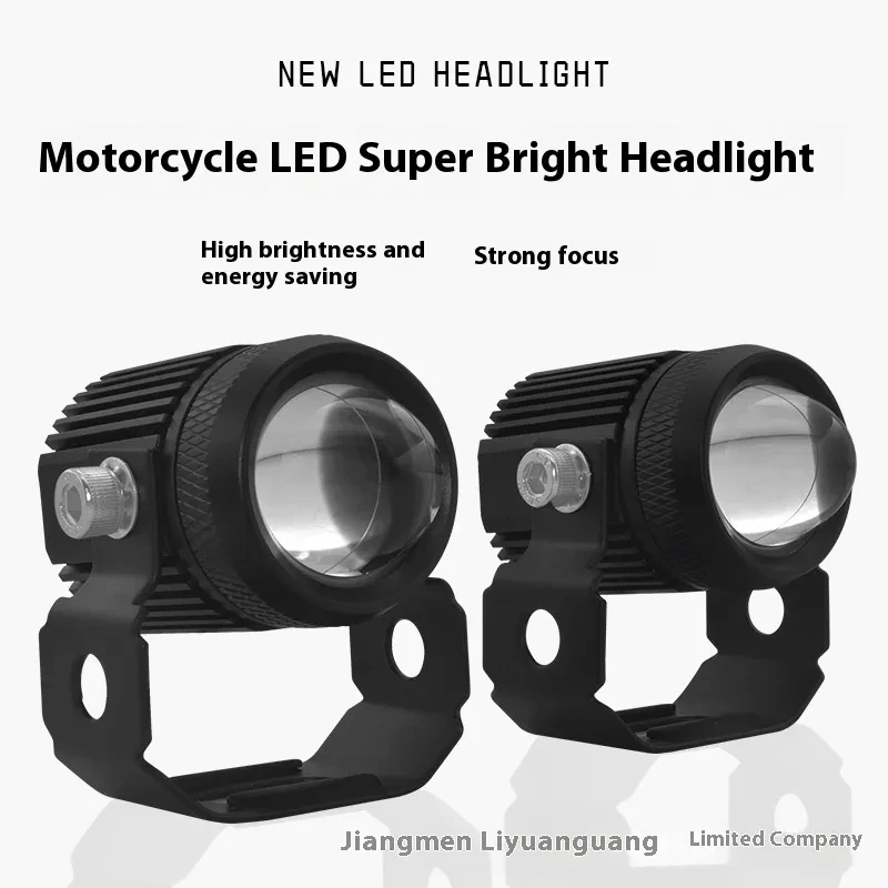 External Aluminum LED Spotlight for Motorcycles – Fisheye Beam