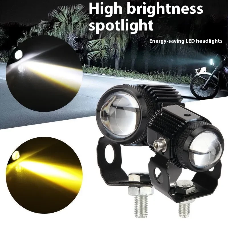 External Aluminum LED Spotlight for Motorcycles – Fisheye Beam