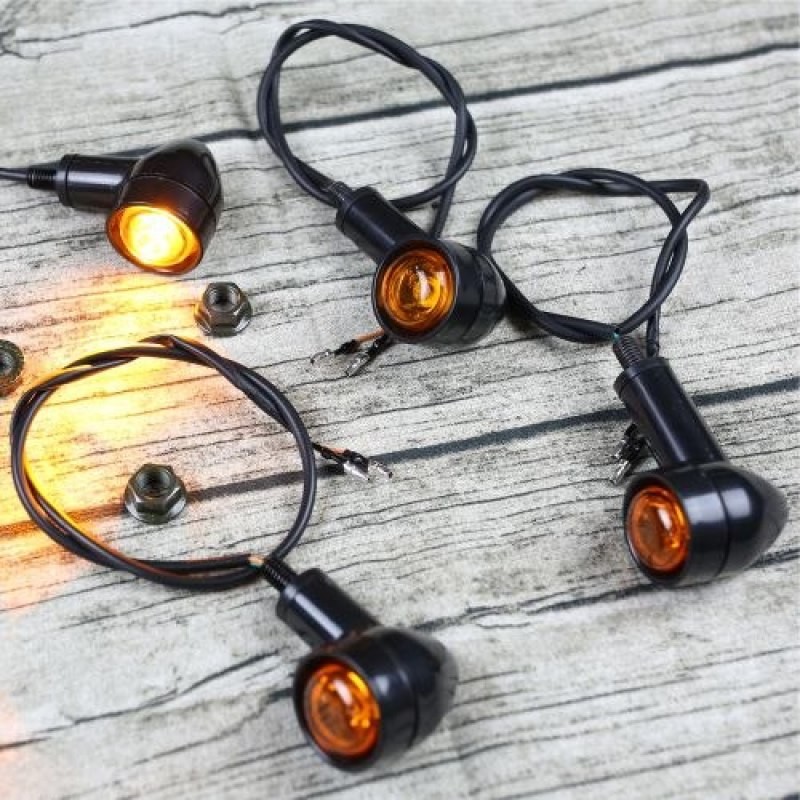 Hot-Selling Mini LED Motorcycle Turn Signals – Retro & Bright